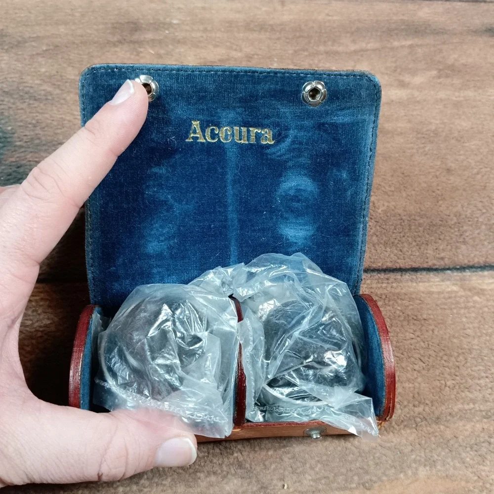 Accura Aux Lens Set Wide Angle Telephoto V-W Silver Black Excellent With Case